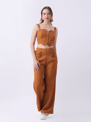 Gaiia Hazel Co-Ord Set - Brown