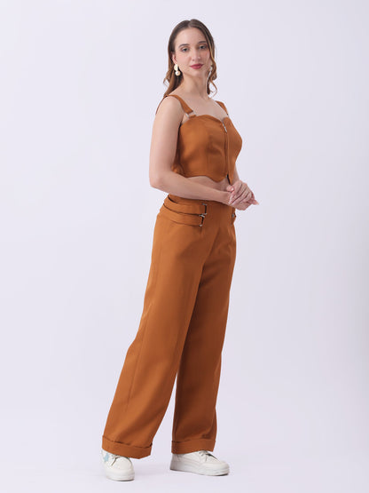 Gaiia Hazel Co-Ord Set - Brown