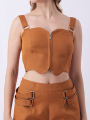 Gaiia Hazel Co-Ord Set - Brown