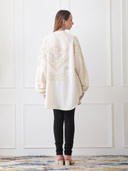Gaiia Blue Open-Front Kimono Cardigan