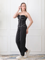 Gaiia Black Corset Co-Ord Set