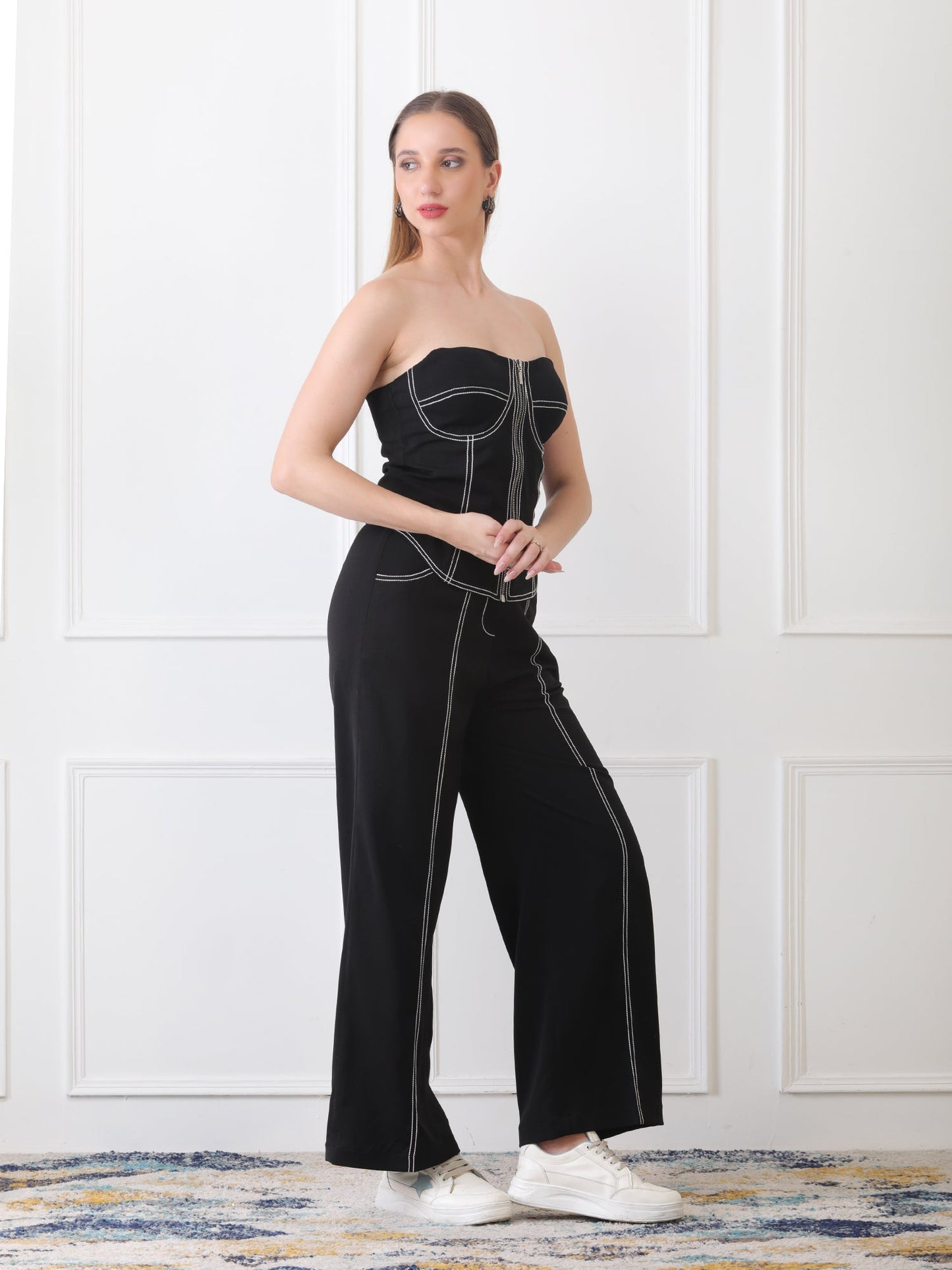 Gaiia Black Corset Co-Ord Set