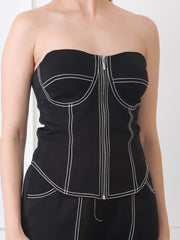 Gaiia Black Corset Co-Ord Set