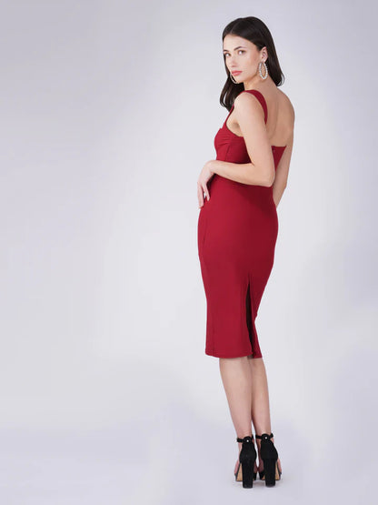 Gaiia Rosa Long Dress - Cherry Red
