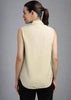 Women Pocket Stone Sleeveless Shirt