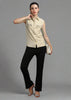 Women Pocket Stone Sleeveless Shirt