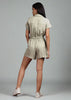 Women Playsuits with Waist Tie-Up