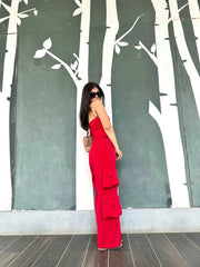 ROSE HALTER NECK  CO-ORD SET