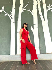 ROSE HALTER NECK  CO-ORD SET