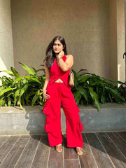 ROSE HALTER NECK  CO-ORD SET