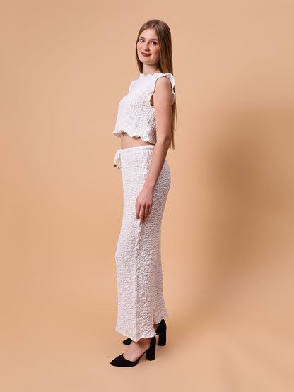 Gaiia Sleeveless Solid Color Co-Ord Set