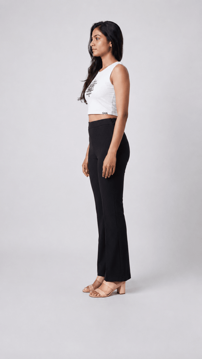 Black Beaded Sri Yantra Cotton Tank Top - GAIIA