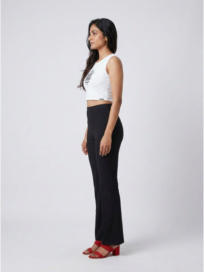 Black Beaded Sri Yantra Cotton Tank Top - GAIIA