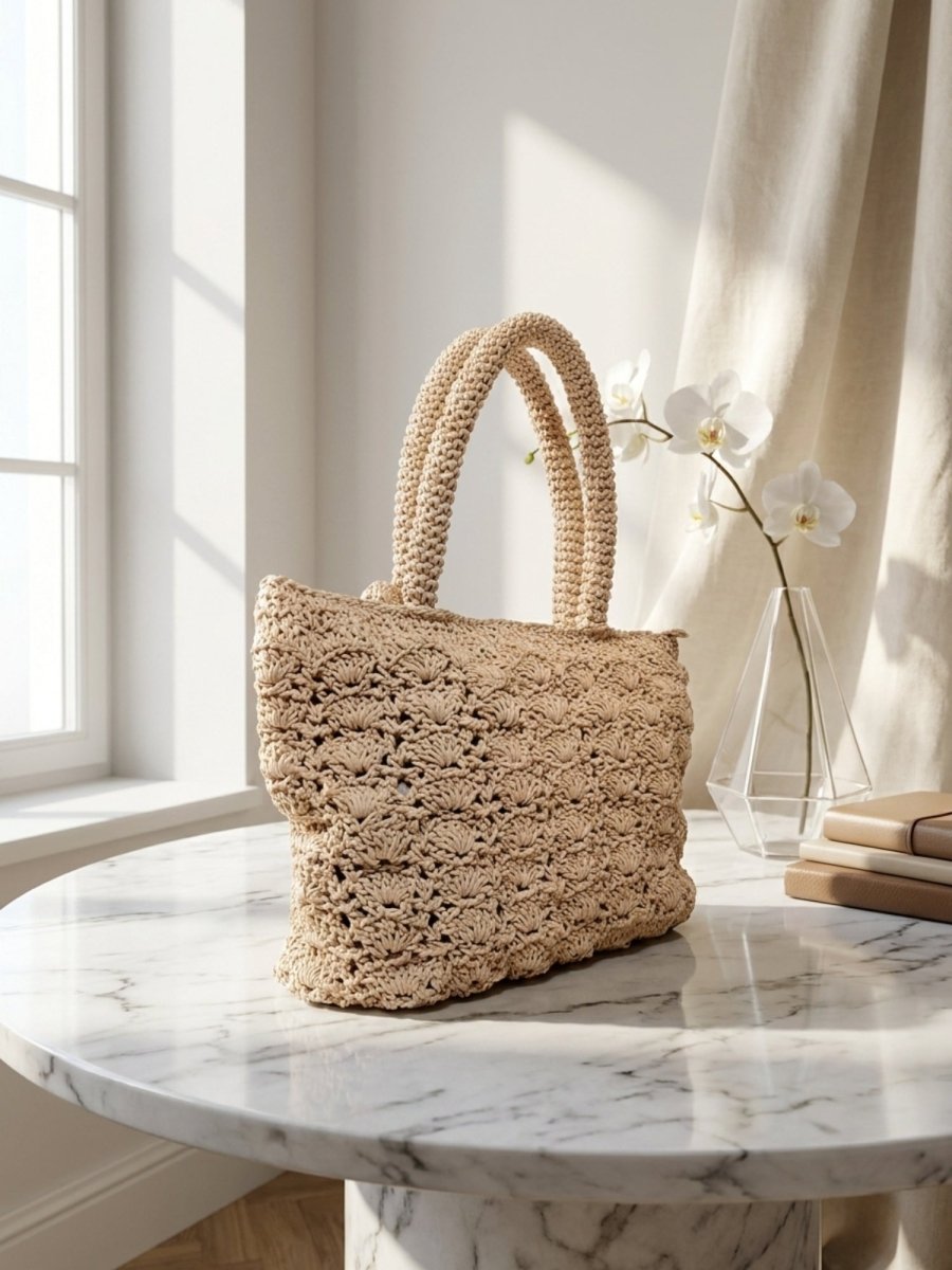 Boheme Rose Woven Shoulder Bag - GAIIA