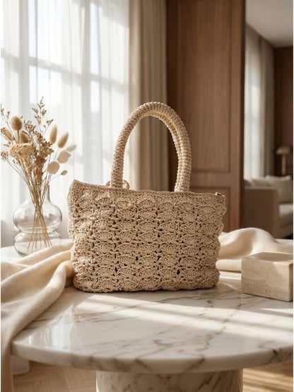 Boheme Rose Woven Shoulder Bag - GAIIA