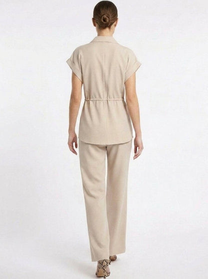 Coastal Calm Drawstring Co-Ord - GAIIA