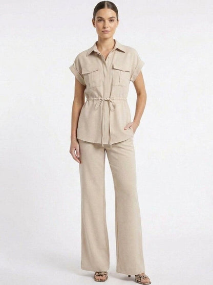 Coastal Calm Drawstring Co-Ord - GAIIA