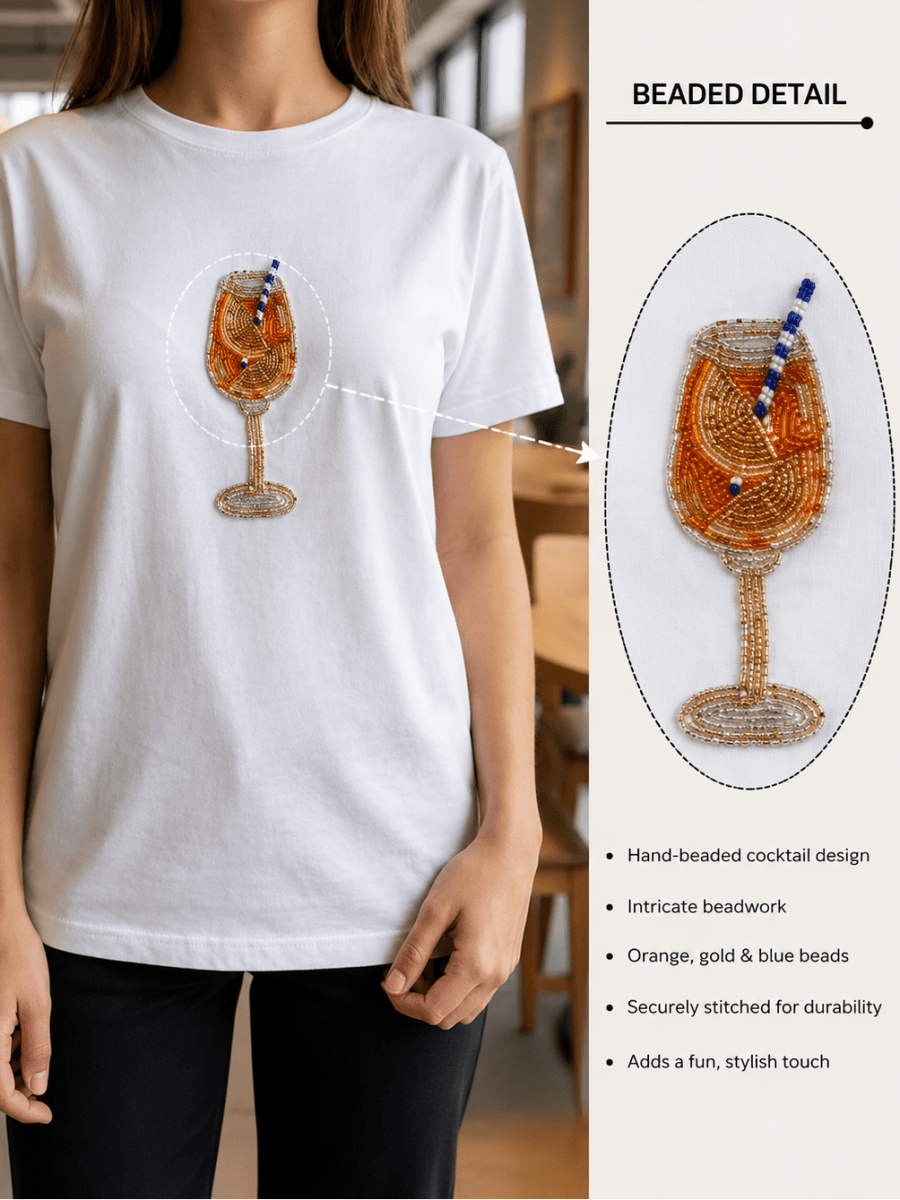Cocktail Beaded T-shirt - GAIIA