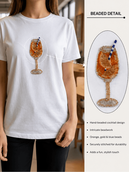 Cocktail Beaded T-shirt - GAIIA