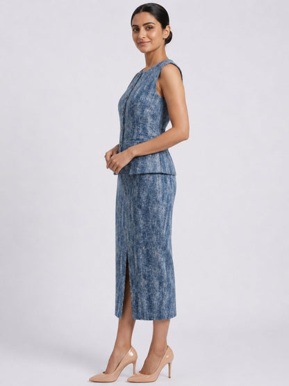 Embellished Blazer & Skirt Co-Ord Set - GAIIA