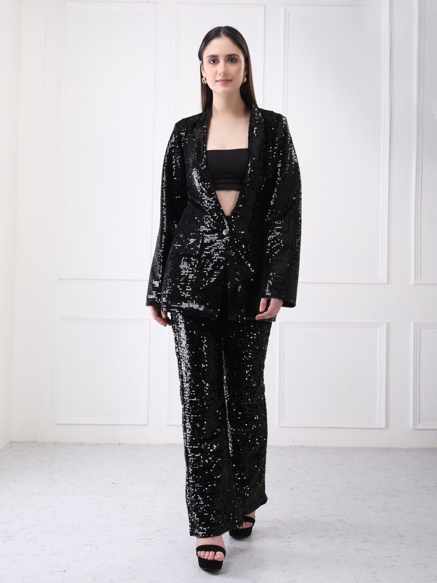 Gaiia Sequin Partywear Co - Ord Blazer Set - GAIIA