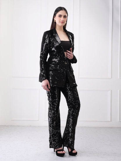 Gaiia Sequin Partywear Co - Ord Blazer Set - GAIIA