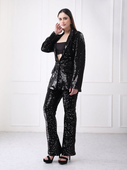 Gaiia Sequin Partywear Co - Ord Blazer Set - GAIIA