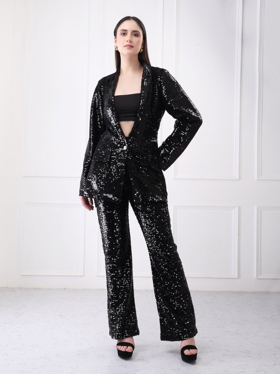 Gaiia Sequin Partywear Co - Ord Blazer Set - GAIIA