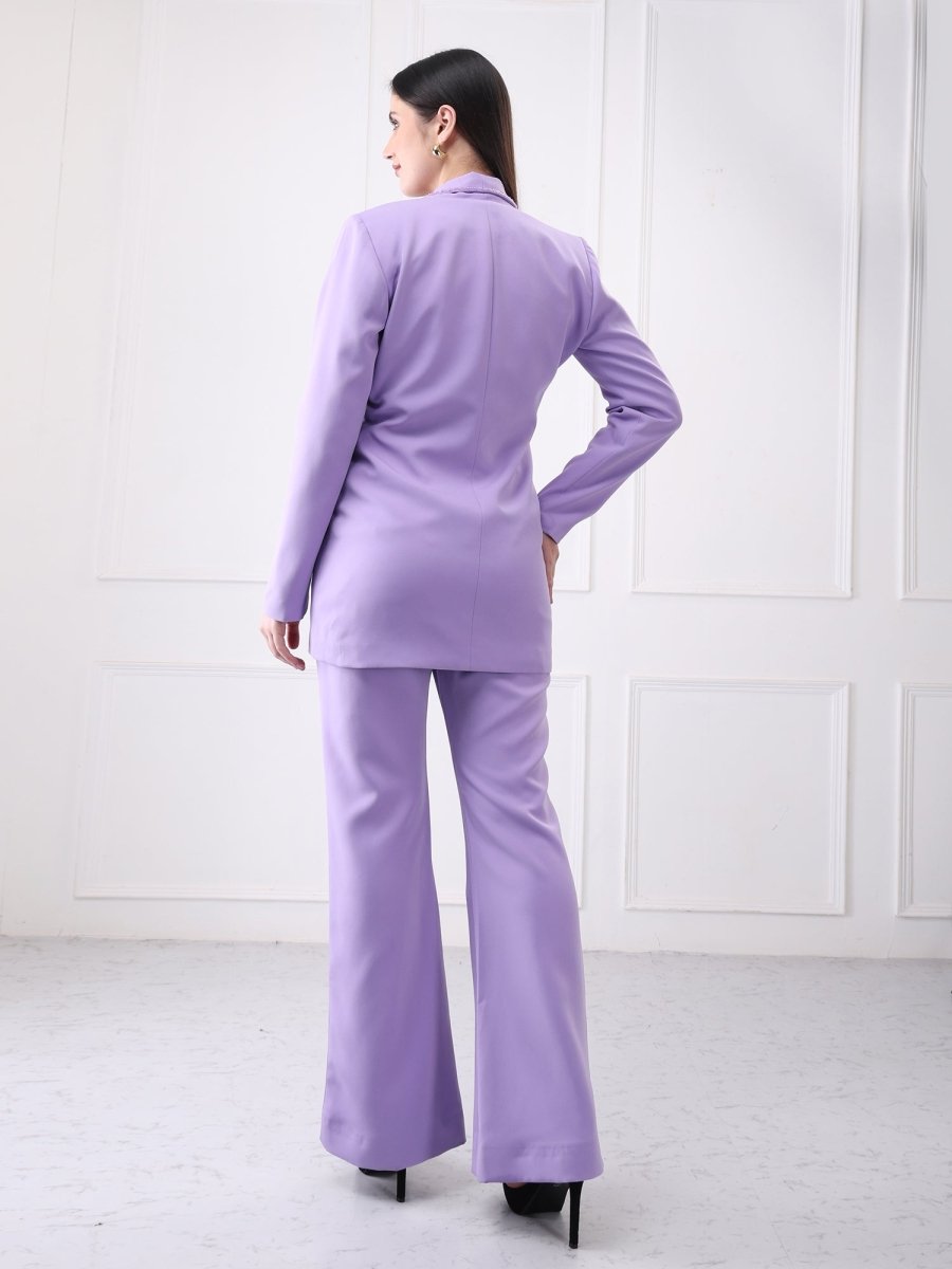 Gaiia Single Breasted Embellished Co - Ord Blazer Set - GAIIA