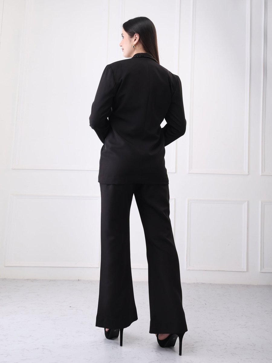 Gaiia Single Breasted Embellished Co - Ord Blazer Set - GAIIA