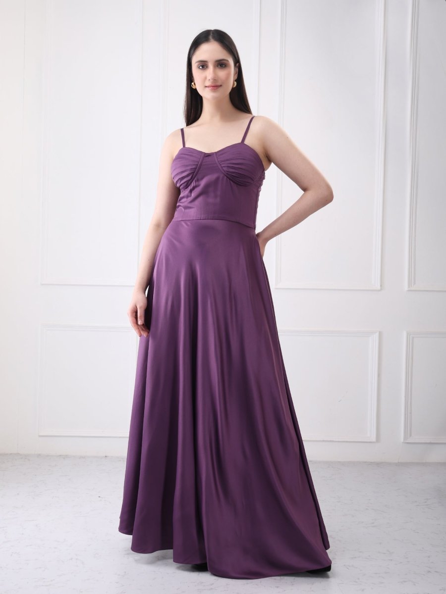 Gaiia Solid A - Line Maxi Dress - GAIIA