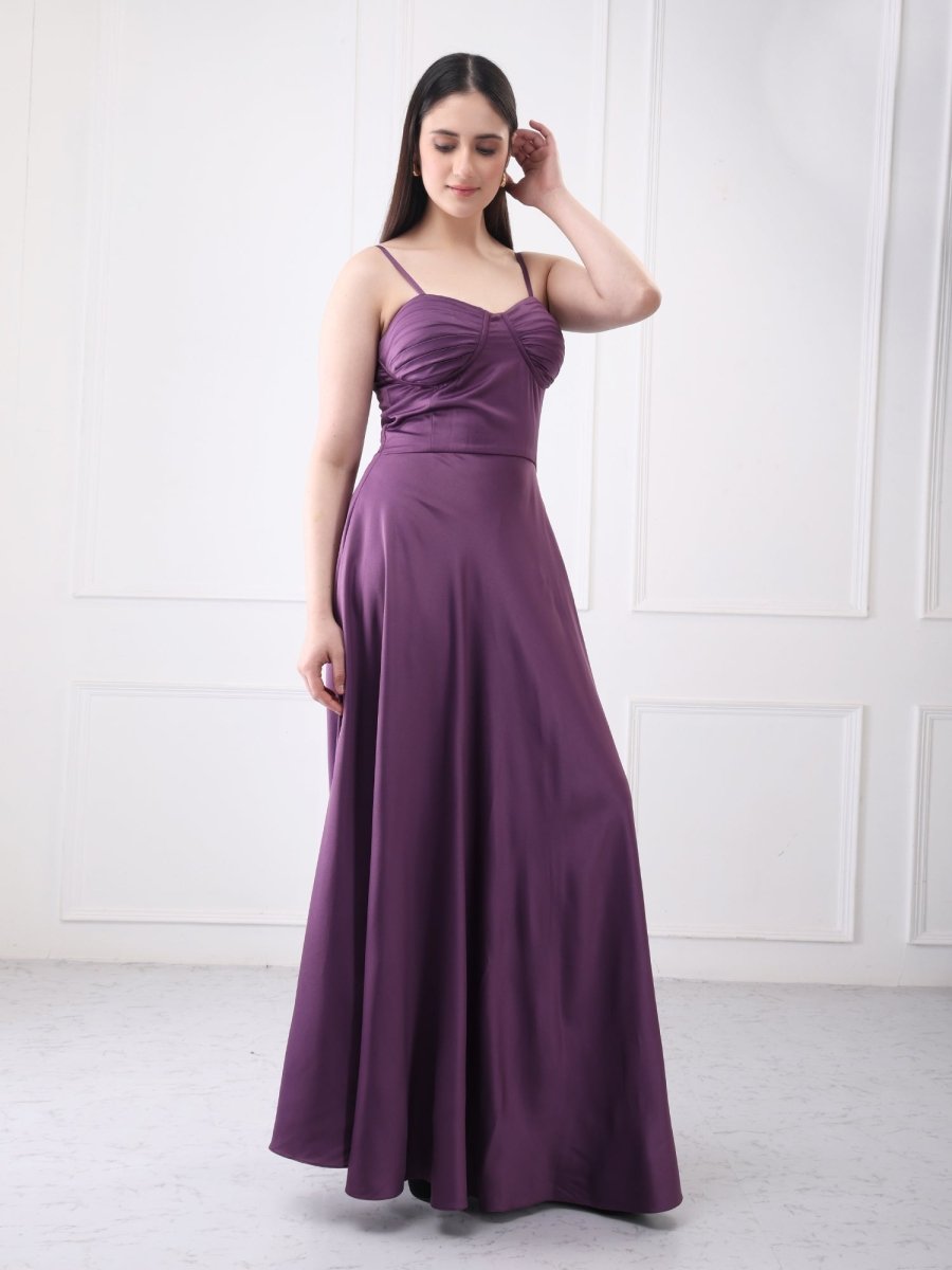 Gaiia Solid A - Line Maxi Dress - GAIIA