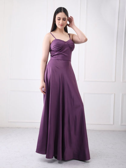 Gaiia Solid A - Line Maxi Dress - GAIIA