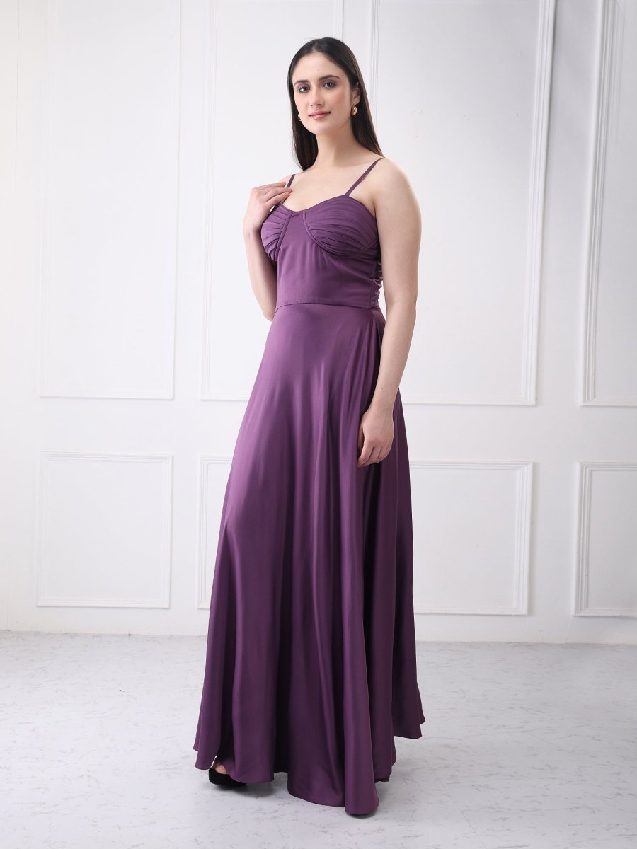 Gaiia Solid A - Line Maxi Dress - GAIIA