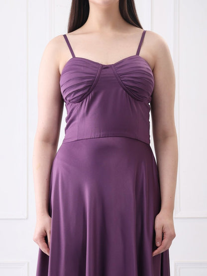 Gaiia Solid A - Line Maxi Dress - GAIIA