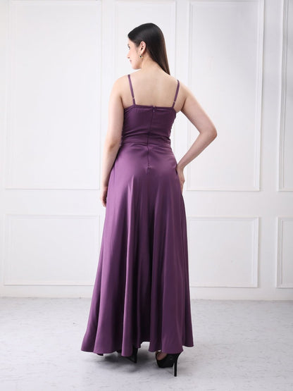 Gaiia Solid A - Line Maxi Dress - GAIIA