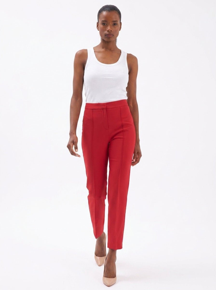 Gaiia Solid Color Trouser With Crease - GAIIA
