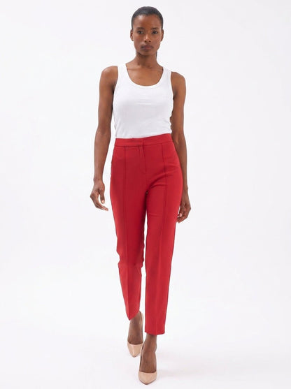 Gaiia Solid Color Trouser With Crease - GAIIA