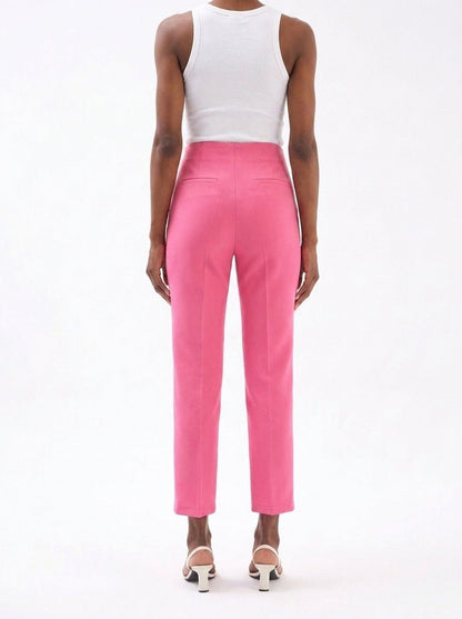 Gaiia Solid Color Trouser With Crease - GAIIA
