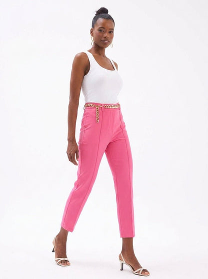 Gaiia Solid Color Trouser With Crease - GAIIA