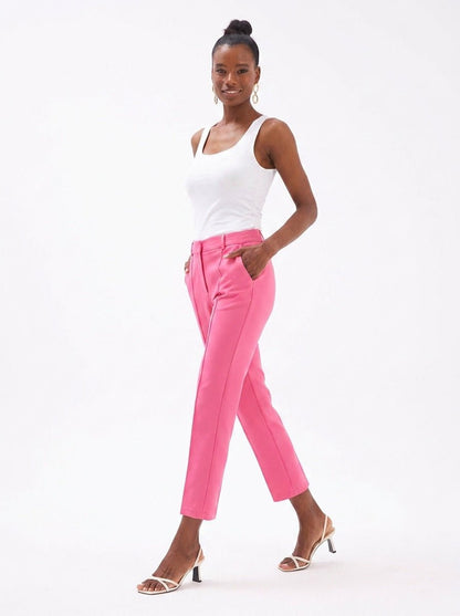 Gaiia Solid Color Trouser With Crease - GAIIA