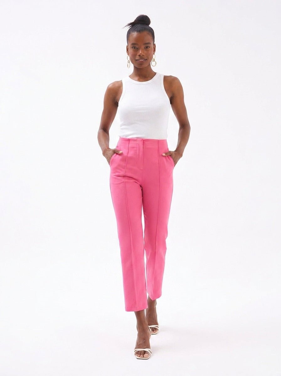 Gaiia Solid Color Trouser With Crease - GAIIA