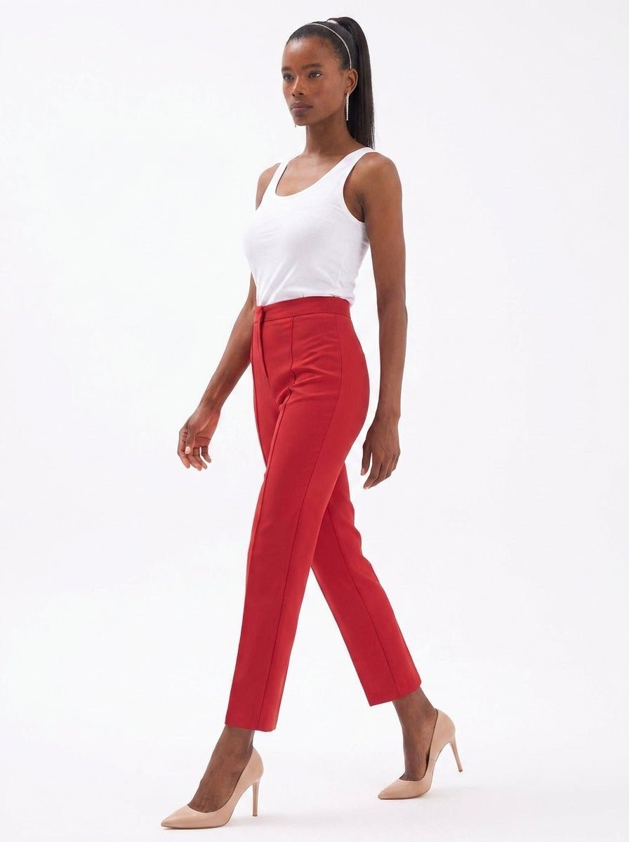 Gaiia Solid Color Trouser With Crease - GAIIA