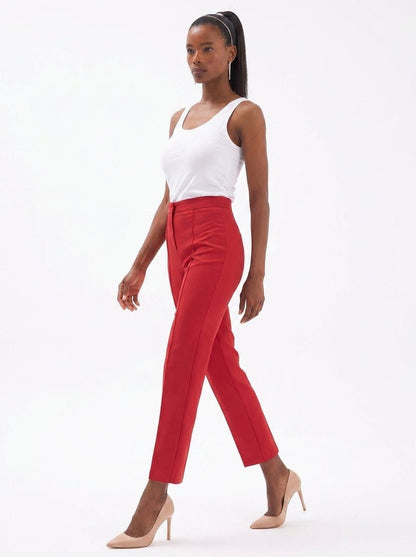 Gaiia Solid Color Trouser With Crease - GAIIA
