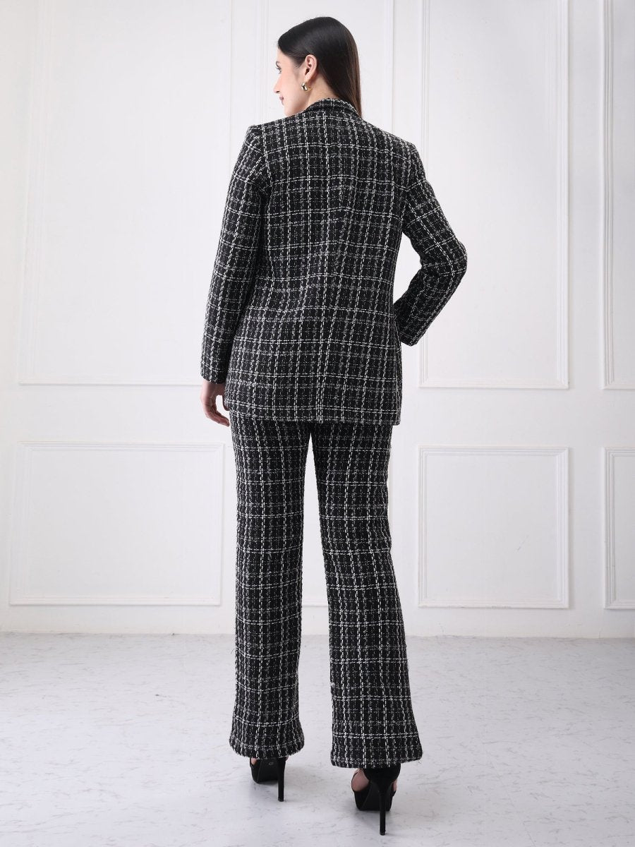 Gaiia Tweed Pant With Bustier Co - Ord Set - GAIIA