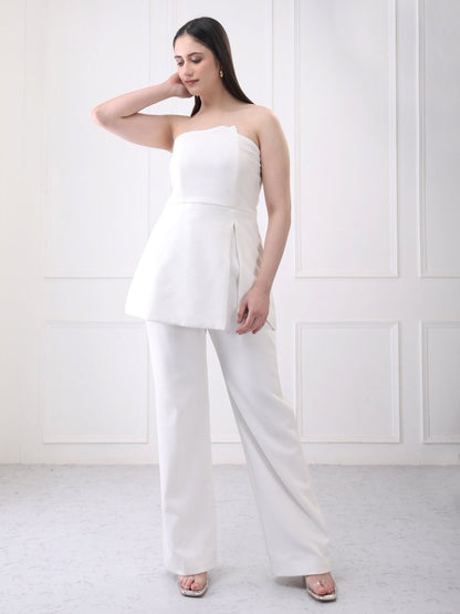 Gaiia Vanillia - Strapless Solid Co - Ord Set - GAIIA