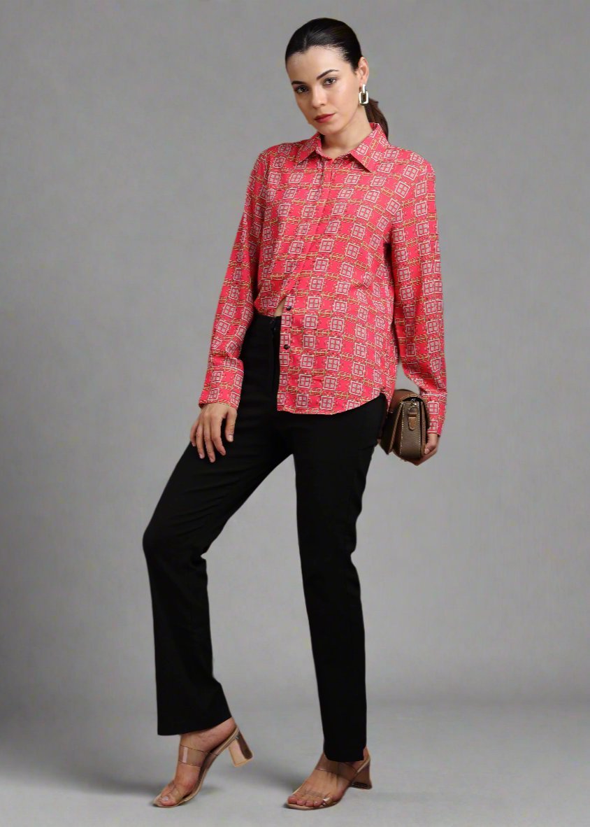 Gaiia Women Regular Fit Printed Casual Shirt - GAIIA