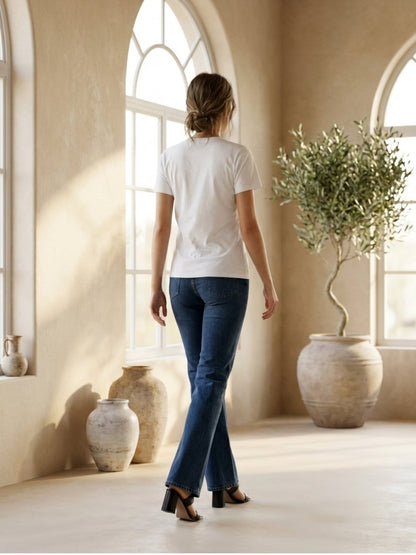 Hand Beaded Chilli Cotton T-shirt - GAIIA