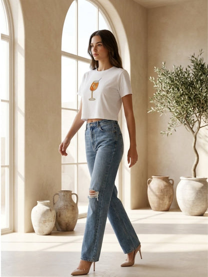 Hand Beaded Cocktail Beaded Crop Top - GAIIA