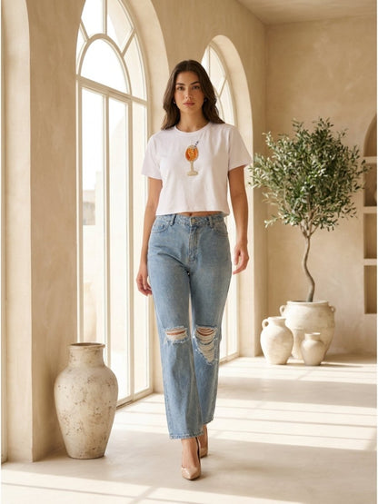 Hand Beaded Cocktail Beaded Crop Top - GAIIA